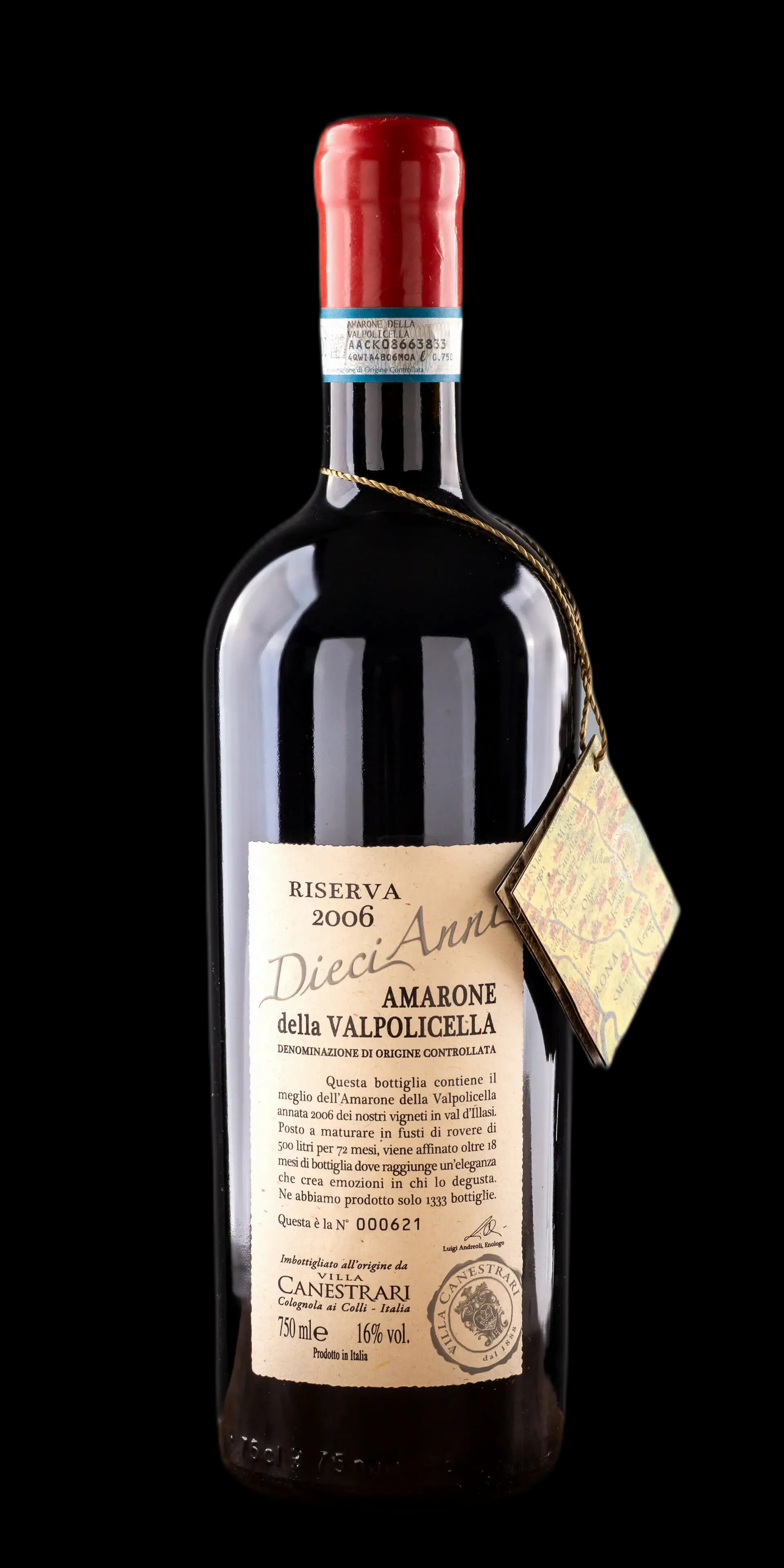 Amarone della Vapolicela Reserva 2006 Canestrari