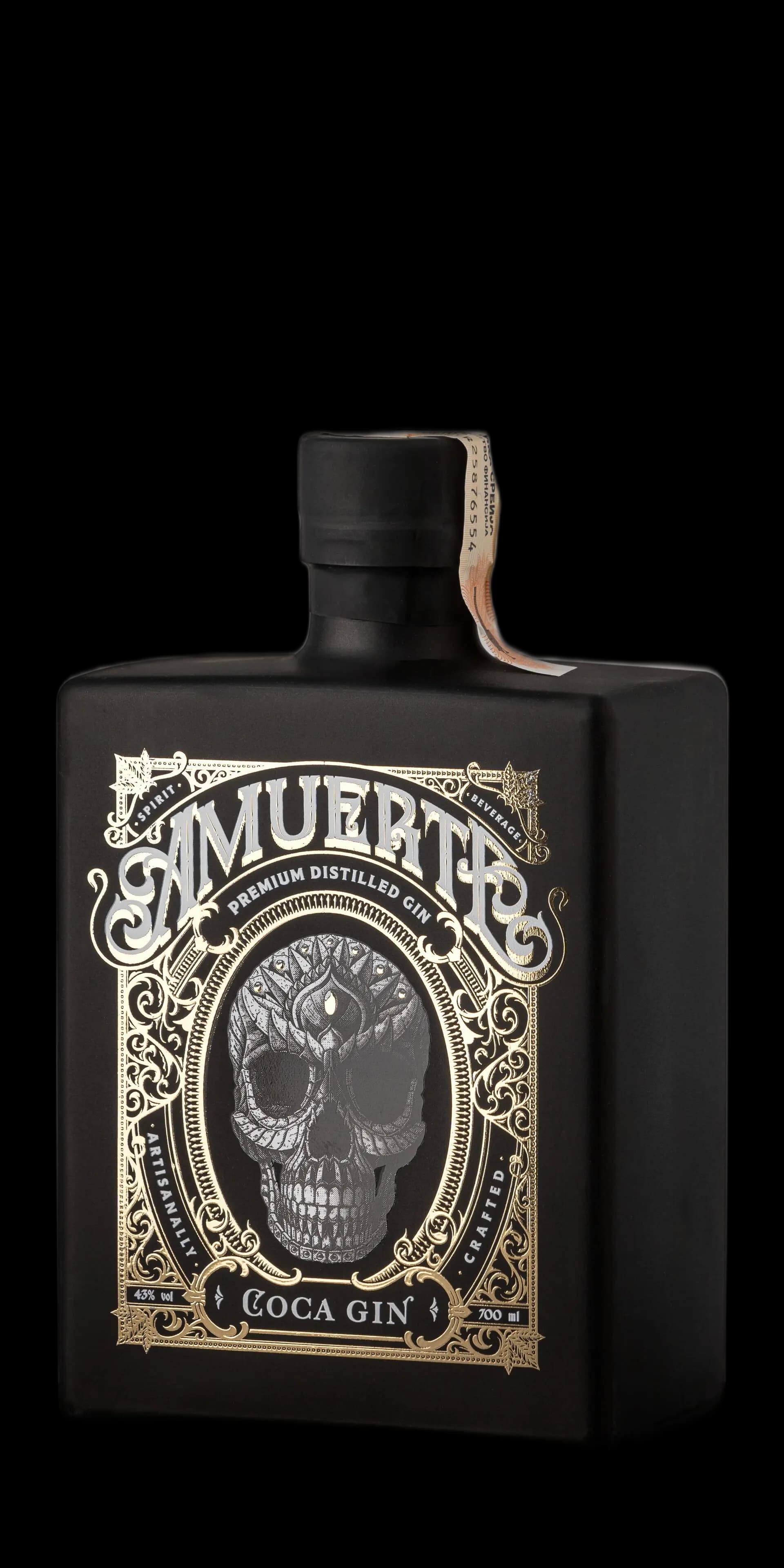 Amuerte coca leaf gin black 0.7 l