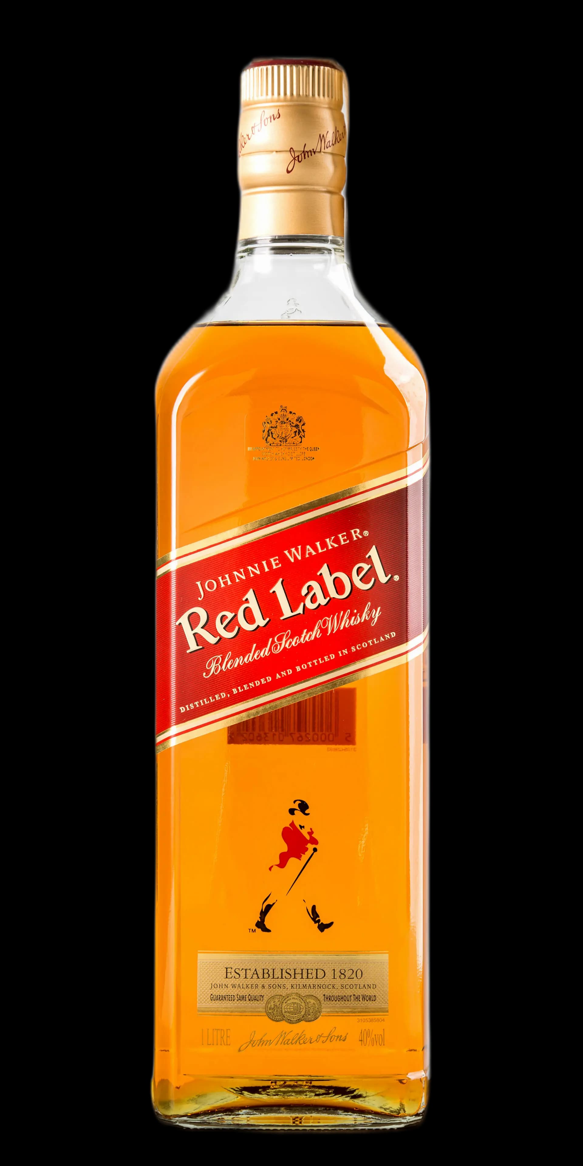 Johnnies Walker Red label whisky 1.0 l