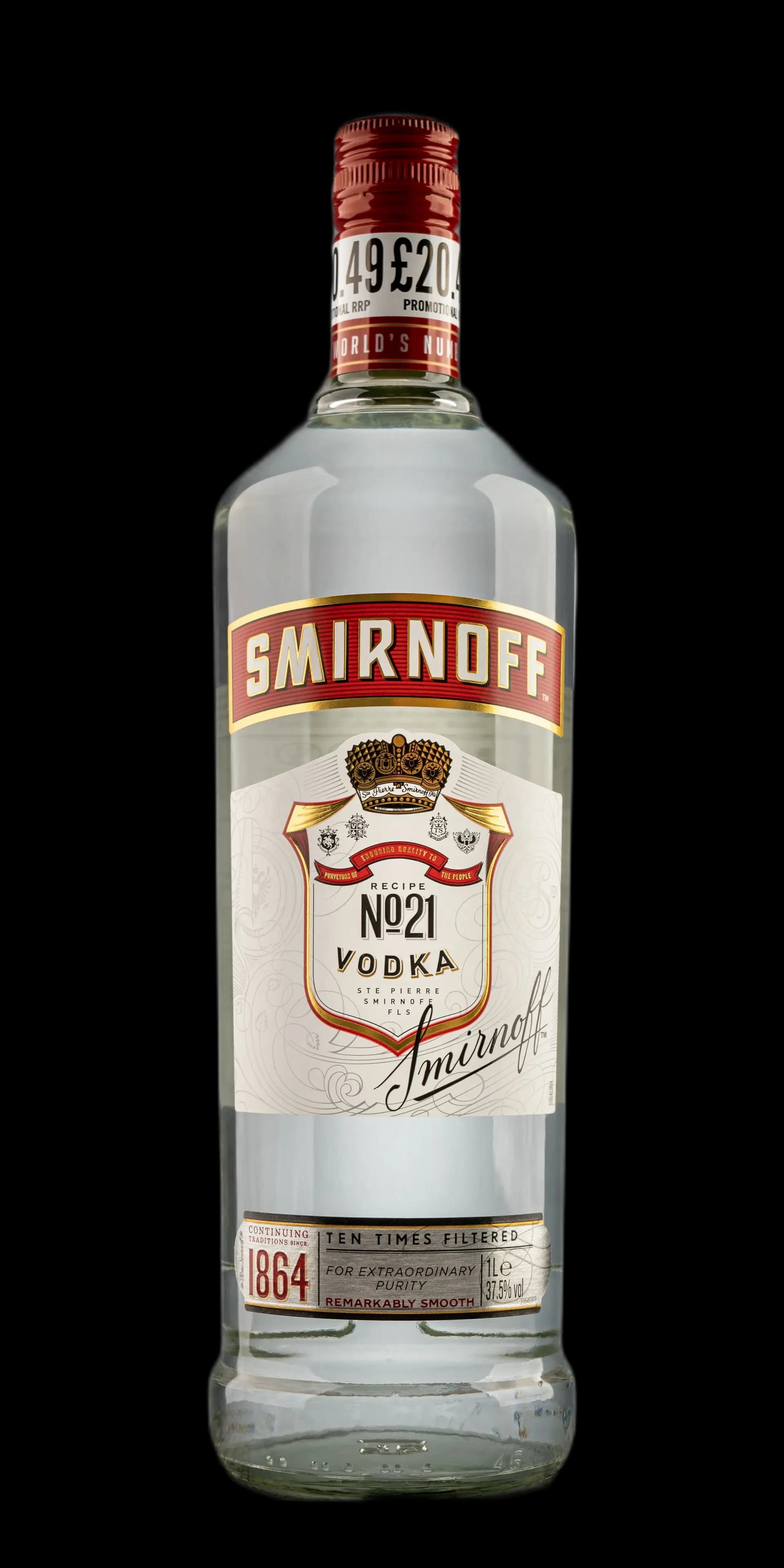 Smirnoff vodka 1.0 l