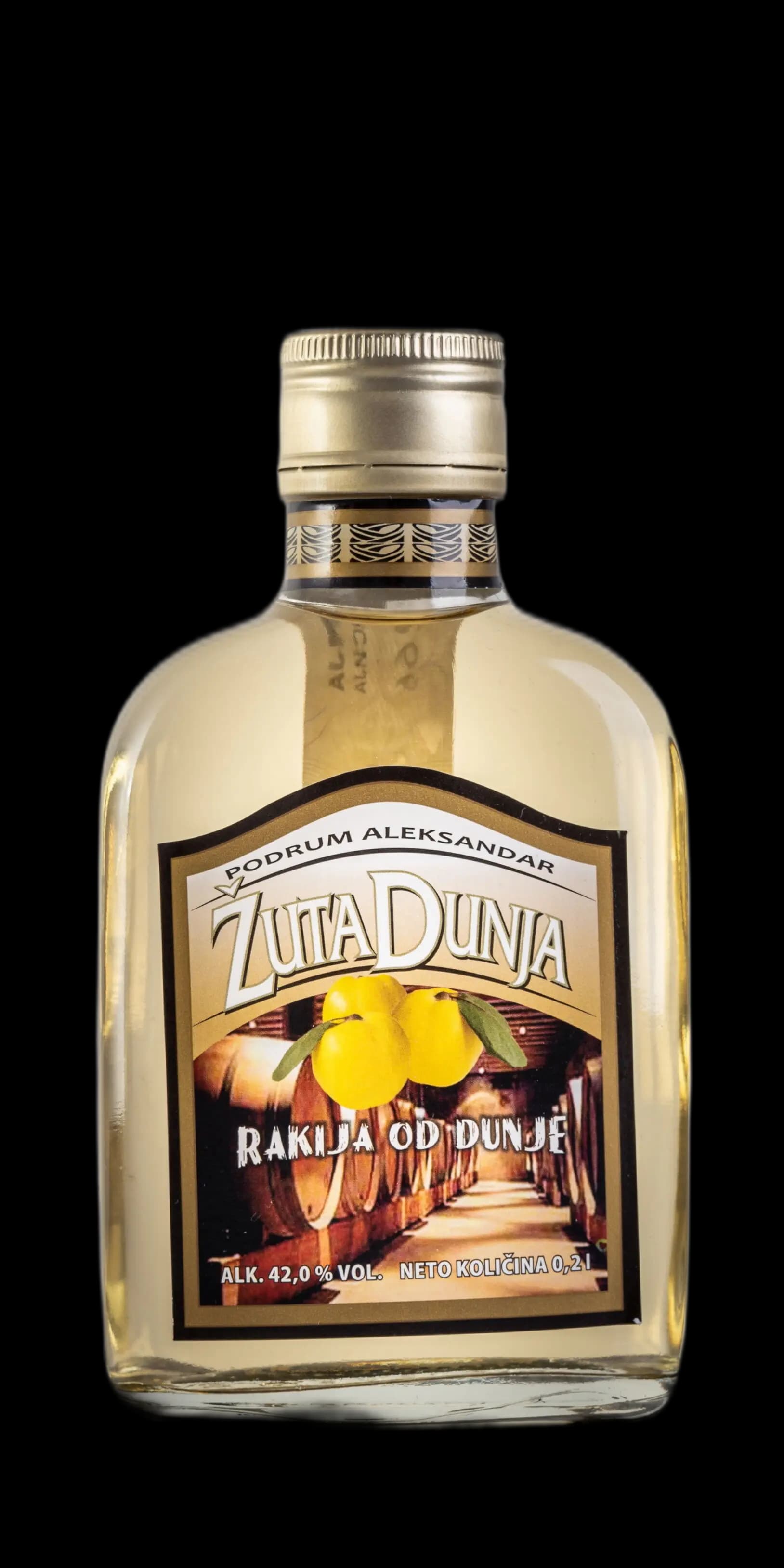 Zuta dunja Aleksandar pljoska 0.2 l